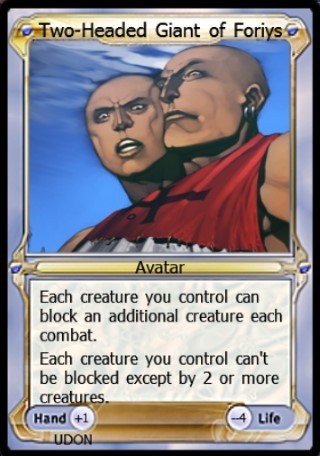 Two-Headed Giant of Foriys Avatar (Vanguard)